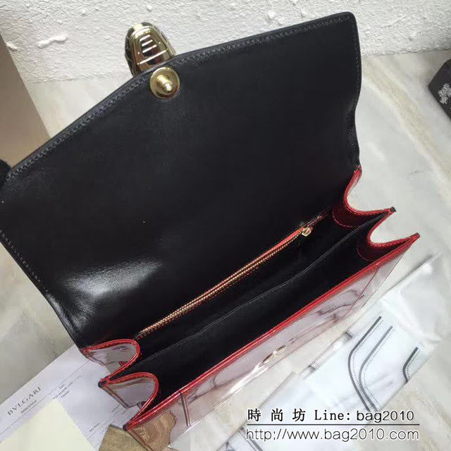 BVLGARI寶格麗 3層大號蛇頭包 頂級漆皮 手提單肩斜挎包 38629 FYD1403